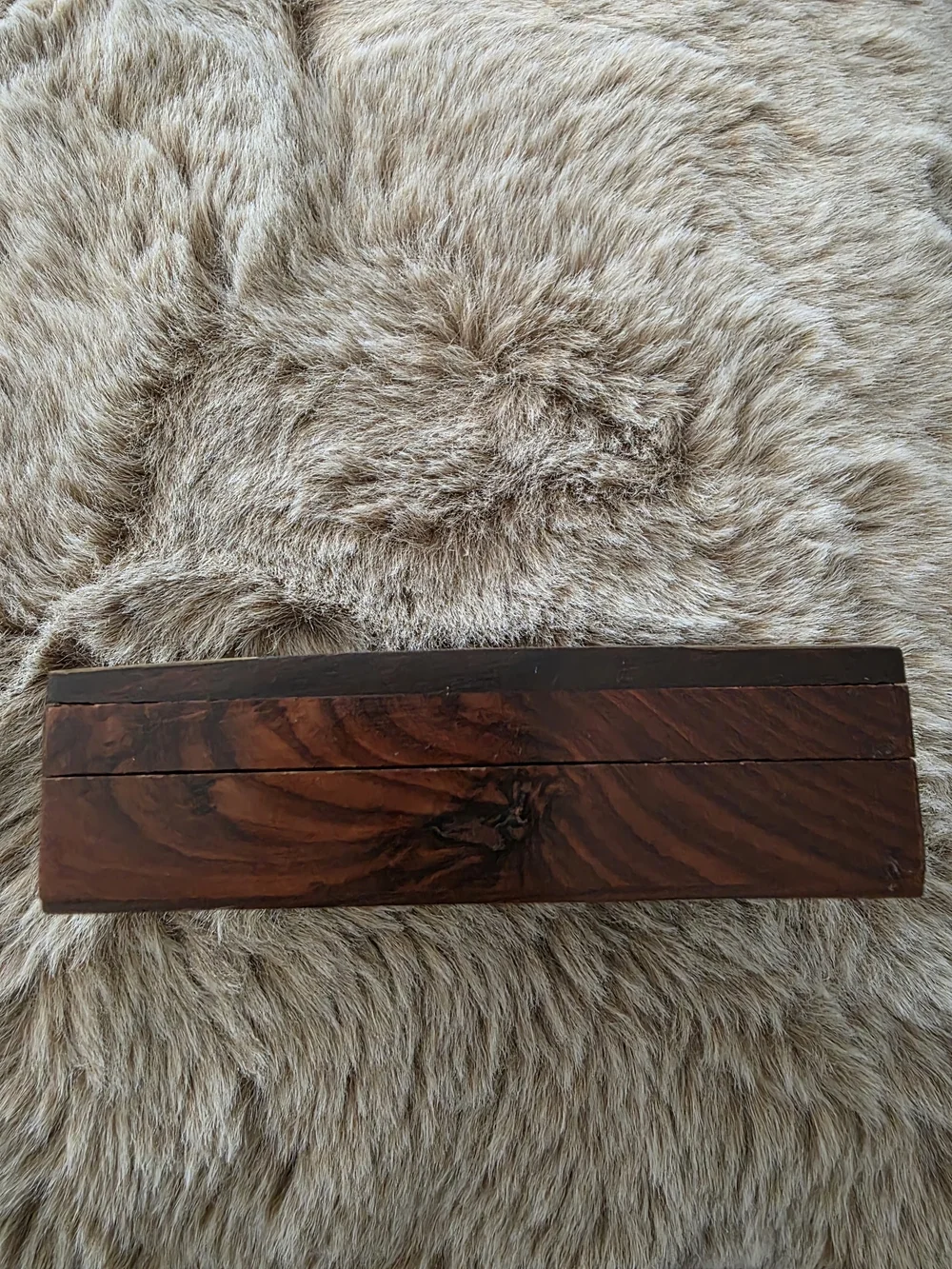 Handcrafted Wood & Brass Elephant Jewelry Box - Brown